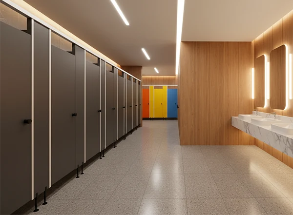 thumbnail Solid toilet cubicle